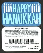 TARGET Happy Hanukkah ( 2006 ) Gift Card ( $0 )