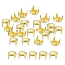 100Pcs 6mm Gold Round Dome Studs for Leather Craft Accessories