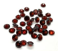 Natural Garnet Round Cut Faceted AAA Loose Gemstone For Making All Type Jewelry