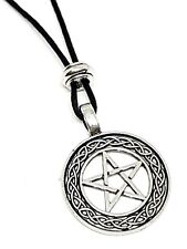 Pentacle Pendant Necklace Pentagram Witch Pagan Amulet Wiccan Celtic Jewellery