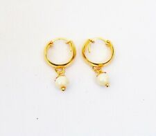 Indian Earrings 22k Gold Plated Ethnic Hoop Earrings Mother's Day Gift Jewelry