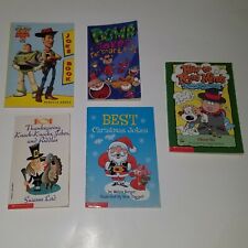 5 PBK Book Lot Jokes Riddles Magic Tricks Thanksgiving Christmas Toy Story Smart - Salem - US