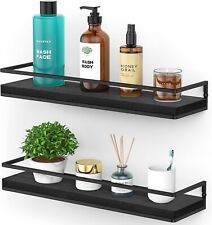 Meangood Floating Shelves Wall Mounted Set of 2, Rustic Wood Wall Storage Shelve - Toronto - Canada