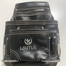 LAUTUS Oil Tanned Leather Tool Pouch Bag | Carpenter, Construction, Framers