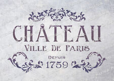 Paris Chateau STENCIL 5 sizes CV Vintage French Chic Furniture SUPERIOR 250MYLAR