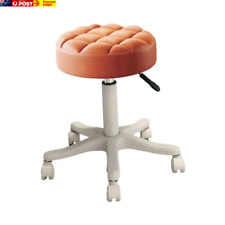 Round PU Leather Rolling Stool with Adjustable Height and Wheels - Toronto - Canada