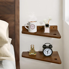 13 inch Wall Mounted Floating Nightstand Bedside Tables Rustic Desk Decor 2 PCS - Mumbai - India