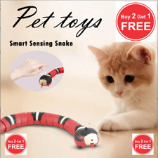 2+1 Cat Dogs Toys Smart Sensing Automatic Electronic Pet Snake Cat Teaser USB - CN