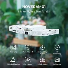 HOVERAir X1 Combo Foldable Drone with HDR Camera (White) with Extra Battery NEW