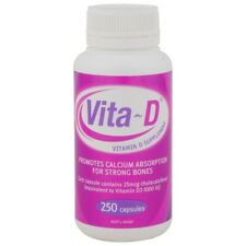 Vita-D Vitamin D3 Supplement 250 Capsules 1000IU Halal (Ostelin Generic) - Toronto - Canada