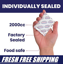 (5 PACK) USA 2000cc Individually sealed Oxygen Absorber Food Grade Non-Toxic