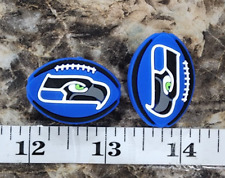 1 pc. Seahawks Football Silicone Focal Bead, Beadable accessories Seattle