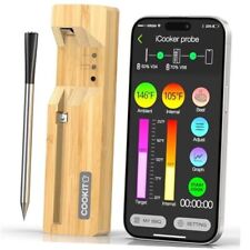 Smart Wireless Meat Thermometer - Bluetooth 5.3 Digital Kitchen Black - East Syracuse - US