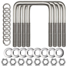 Square U-Bolt, Stainless Steel Square U-Bolt Boat Trailer Ubolts with Washers D - Clinton - US