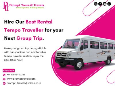 Hire Our Best Tempo Traveller Rental in Chennai for Your Group Trip